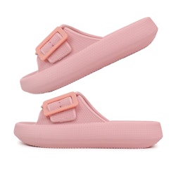 Premium justerbara cloud tofflor V2 med ett band ROSA