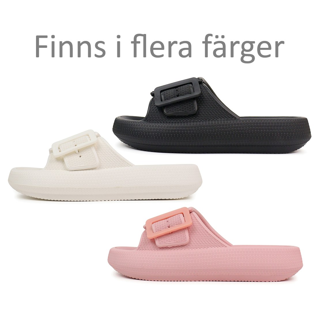 Premium justerbara cloud tofflor V2 med ett band ROSA