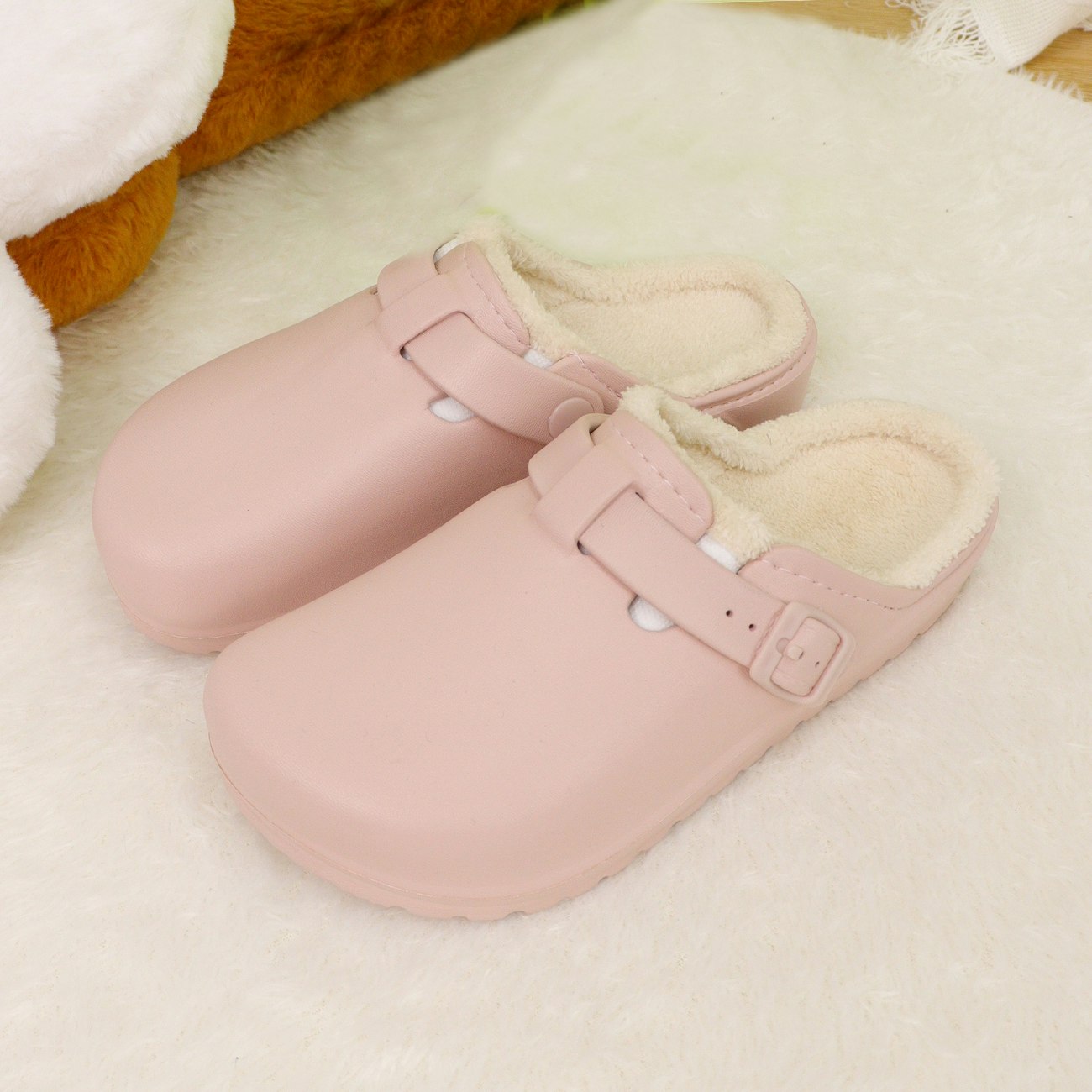 Premium fodrade justerbara cloud tofflor ROSA