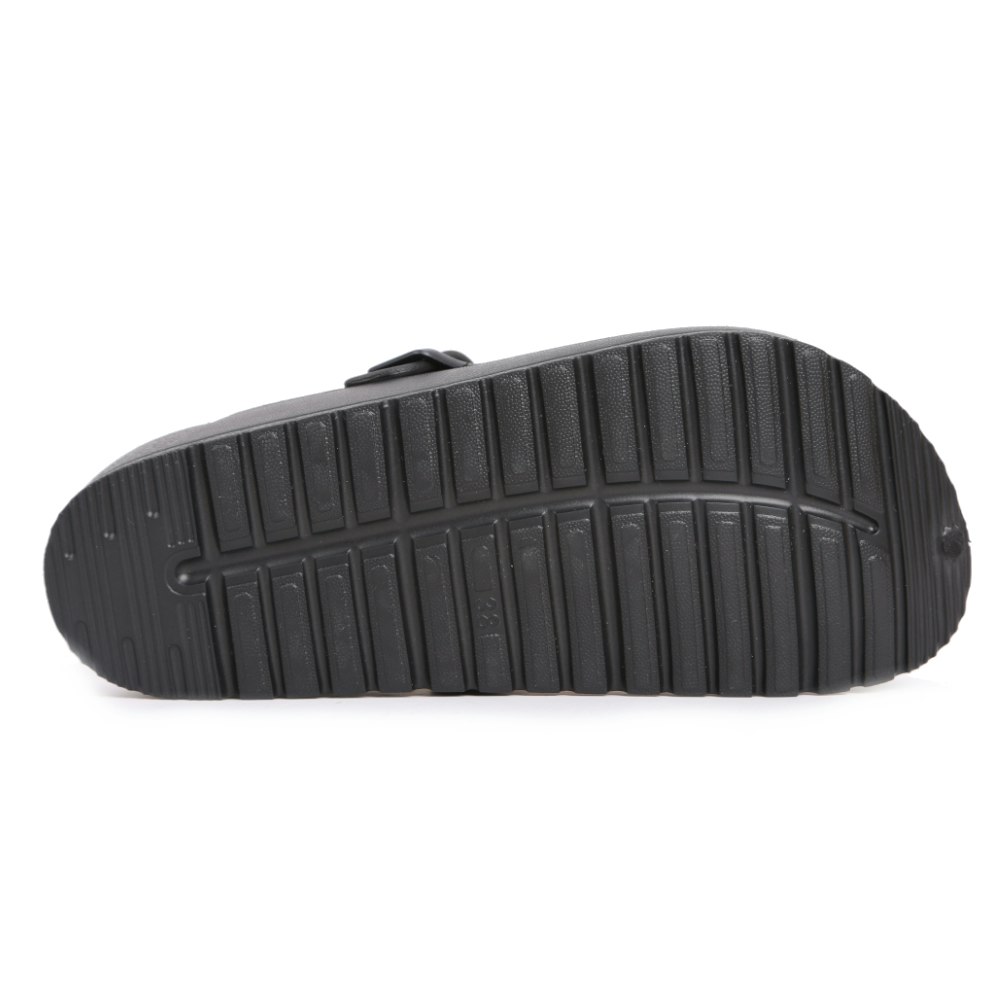 Premium fodrade justerbara cloud tofflor SVART