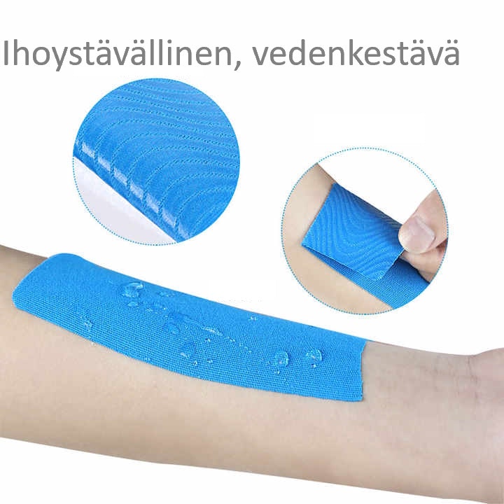 Kinesiologitejp 5m x 5cm SVART