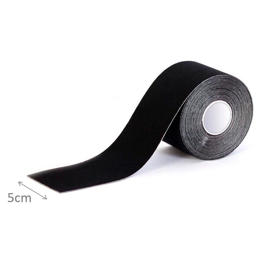 Kinesiologitejp 5m x 5cm SVART