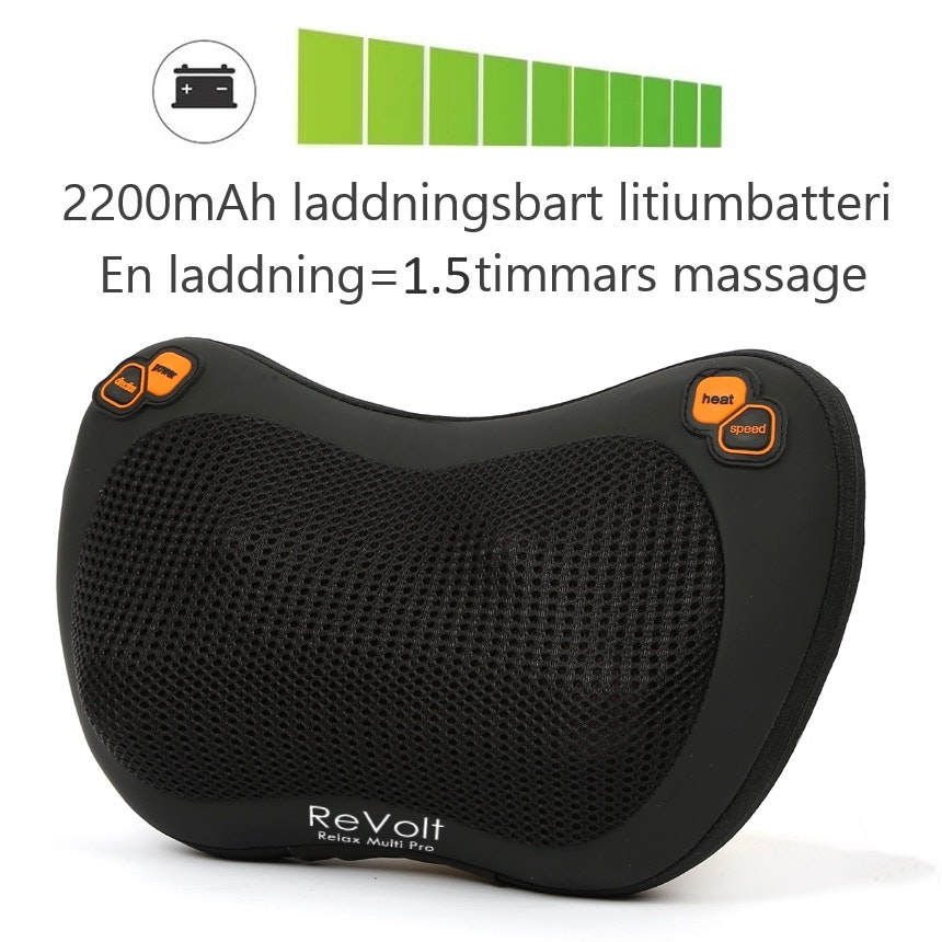 Massagekudde för fötter och kropp, sladdfri