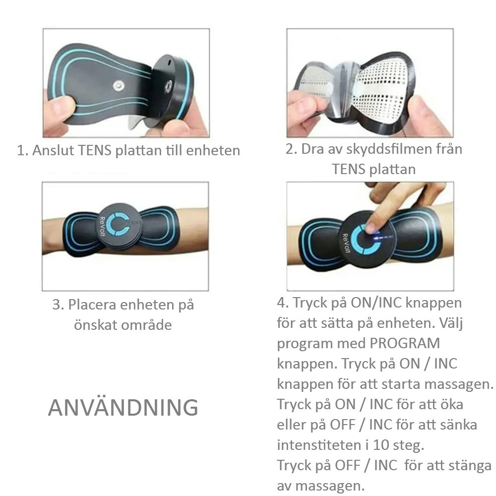 Revolt TENS, EMS massageapparat