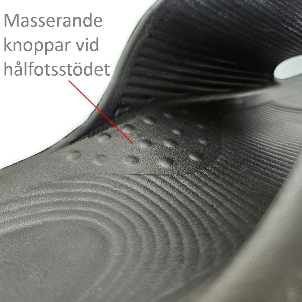 Tofflor - pronation, med hålfotsstöd