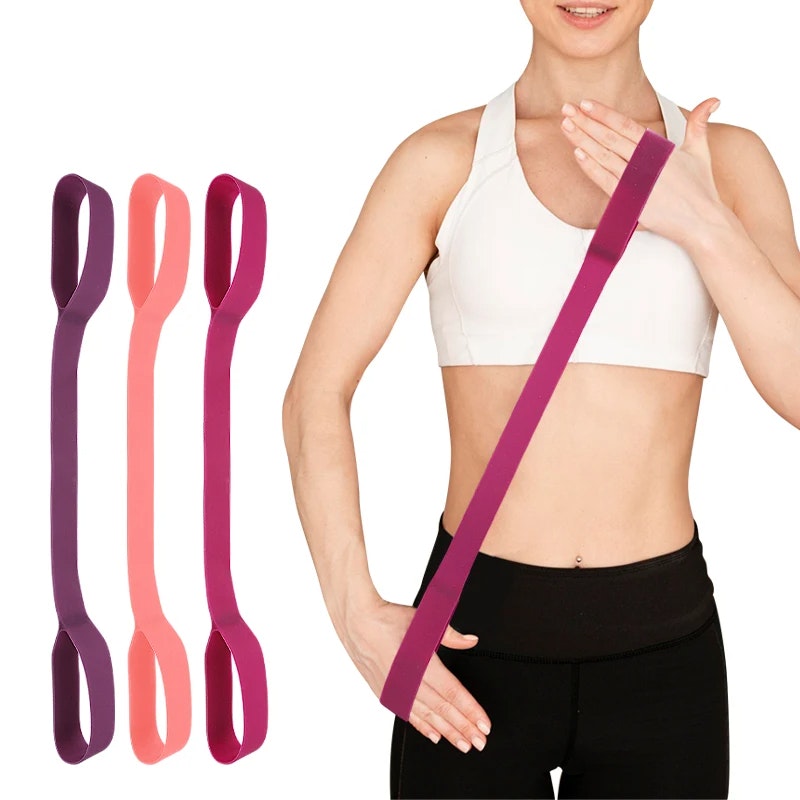 Träningsband kit, 3st resistance band  med handtag