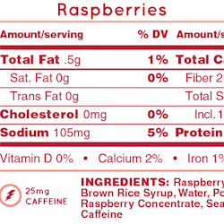 Huma Gel - Raspberries (koffein) - 4-pack