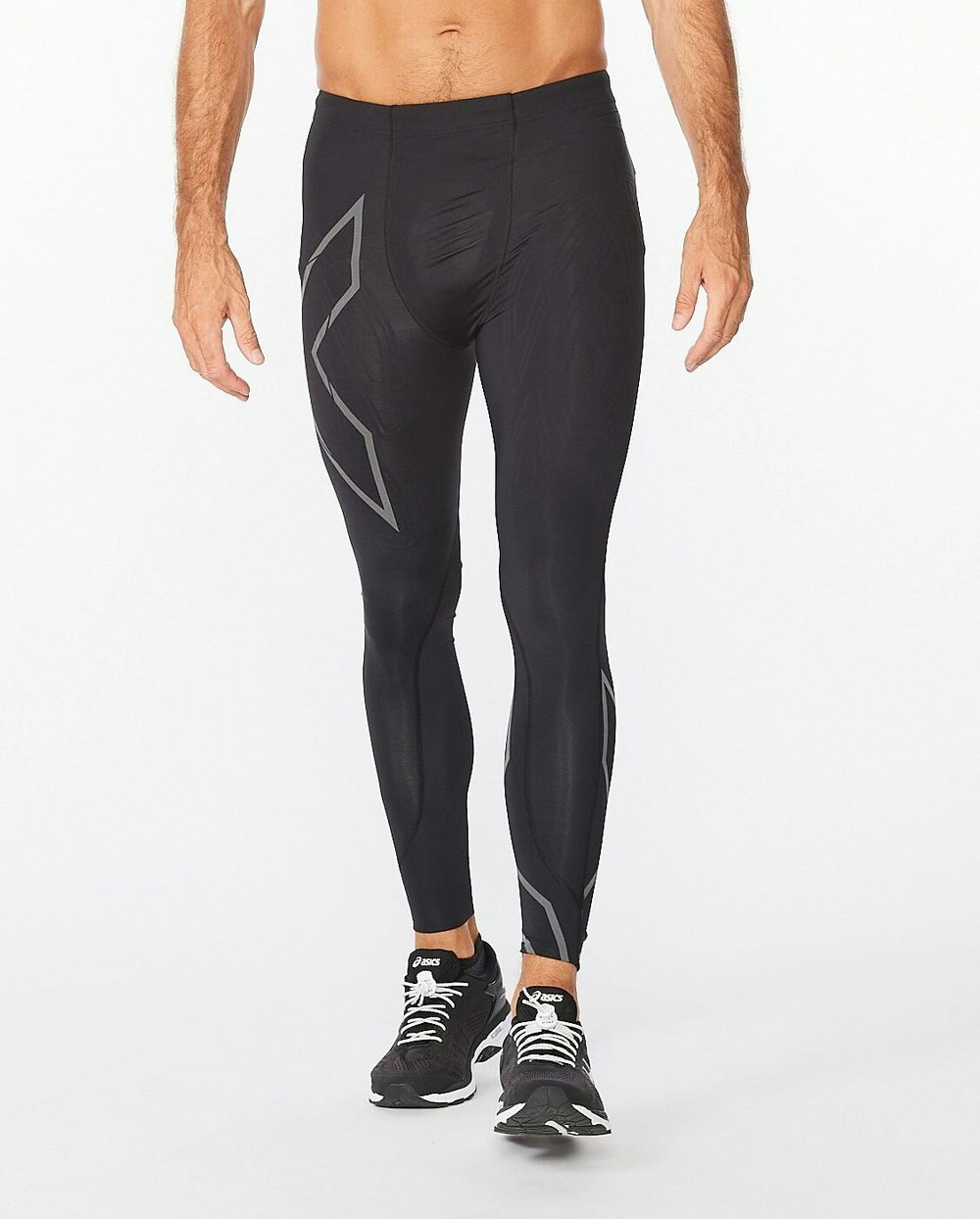 2XU Light Speed Compression Tights - Black/Black Reflective (Herr) -  Marathonbutiken