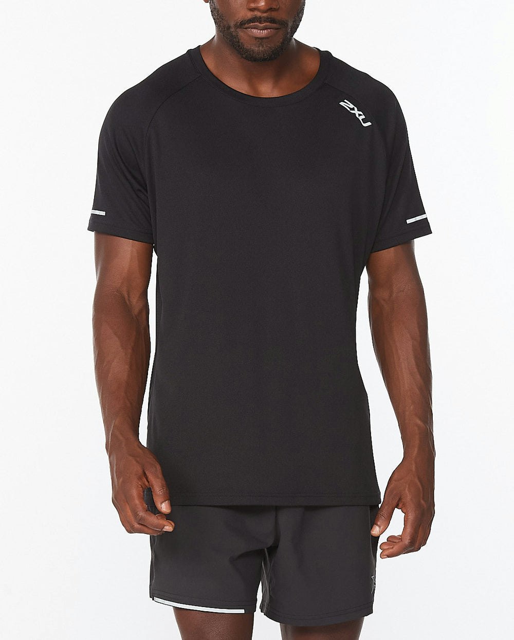 2XU Aero Tee - Black/Silver Reflective