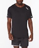 2XU Aero Tee - Black/Silver Reflective