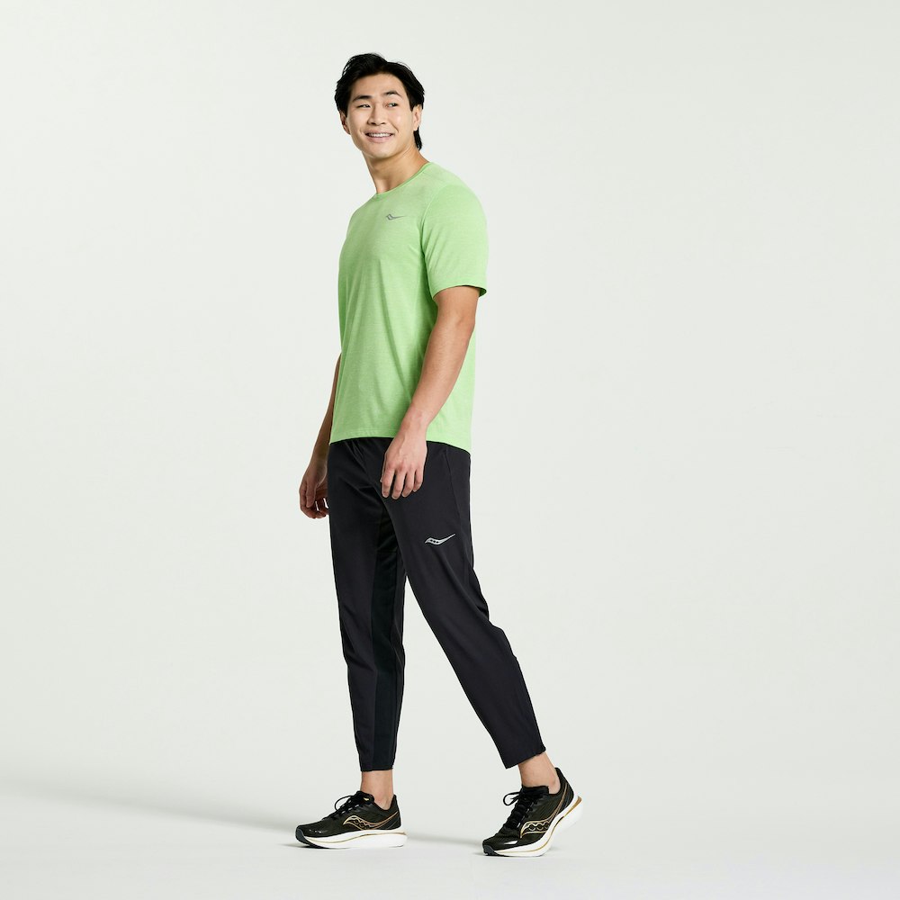 Saucony Stopwatch Short Sleeve (herr) - Invader Heather