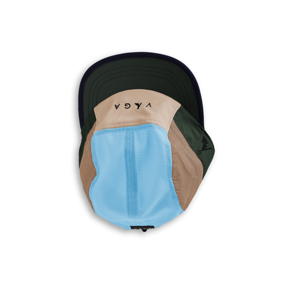 VÅGA Club Cap Camel/Beige/Light Blue/Army Green
