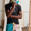 Roark Run Amok Mathis Basquiat Short Sleeve (Herr) - Black