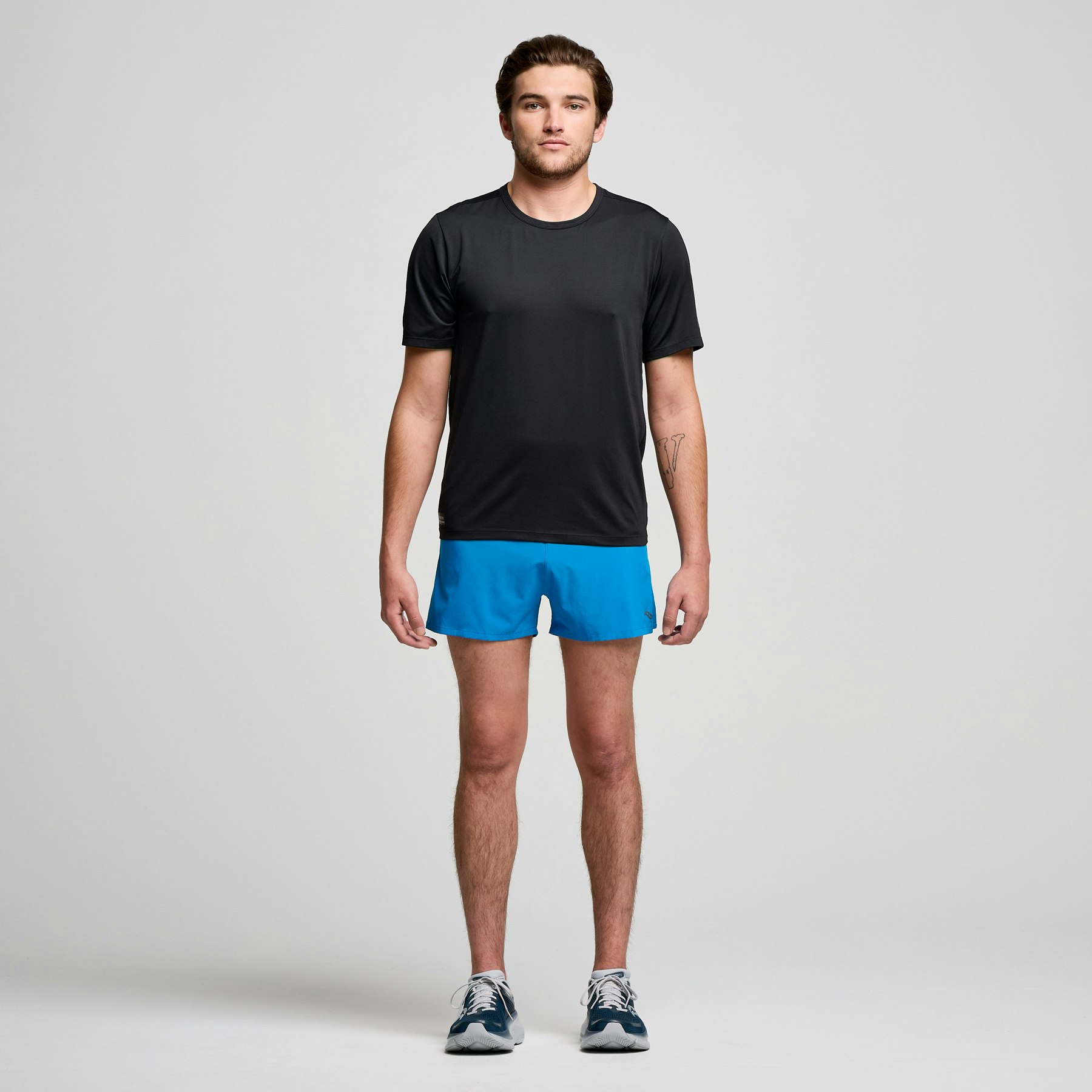 Saucony Stopwatch Short Sleeve (herr) - Svart - 2024