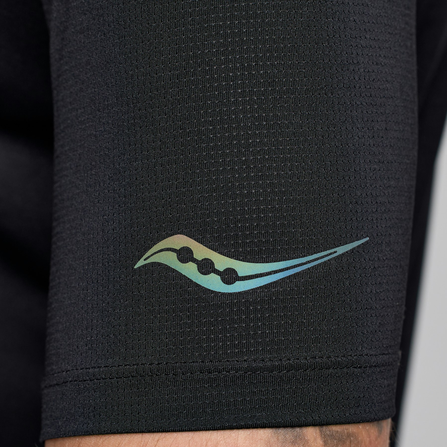Saucony Stopwatch Short Sleeve (herr) - Svart - 2024
