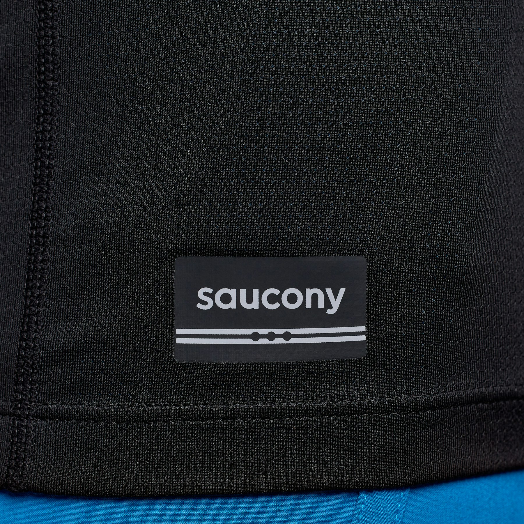 Saucony Stopwatch Short Sleeve (herr) - Svart - 2024