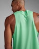2XU Light Speed Tech Singlet - Spring Green/Black (Herr)