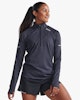 2XU Aero 1/2 Zip (Dam) - Black/Silver Reflective