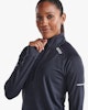 2XU Aero 1/2 Zip (Dam) - Black/Silver Reflective