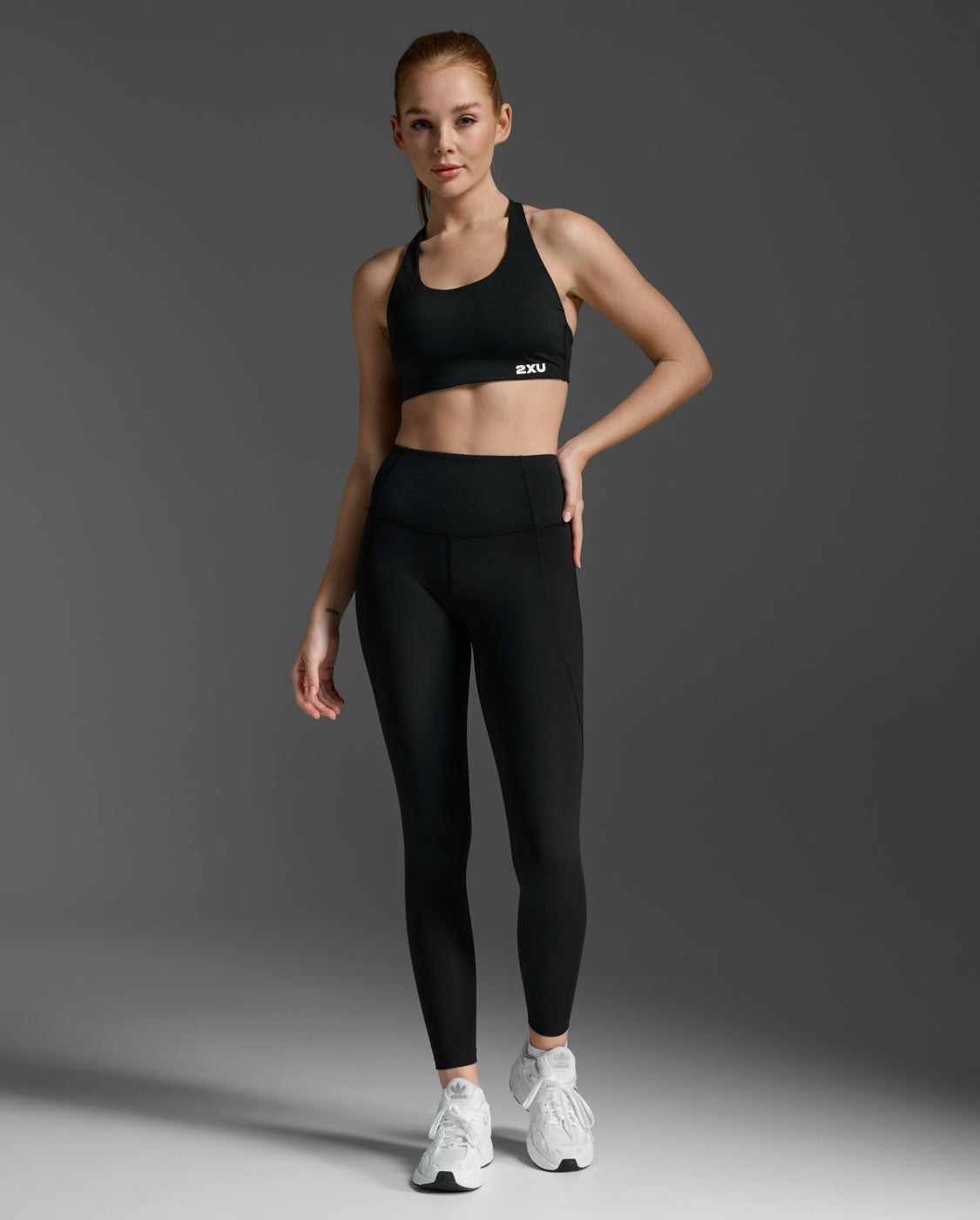 2XU Form Soft Hi-Rise Compression Tights (Dam) - Black/Black