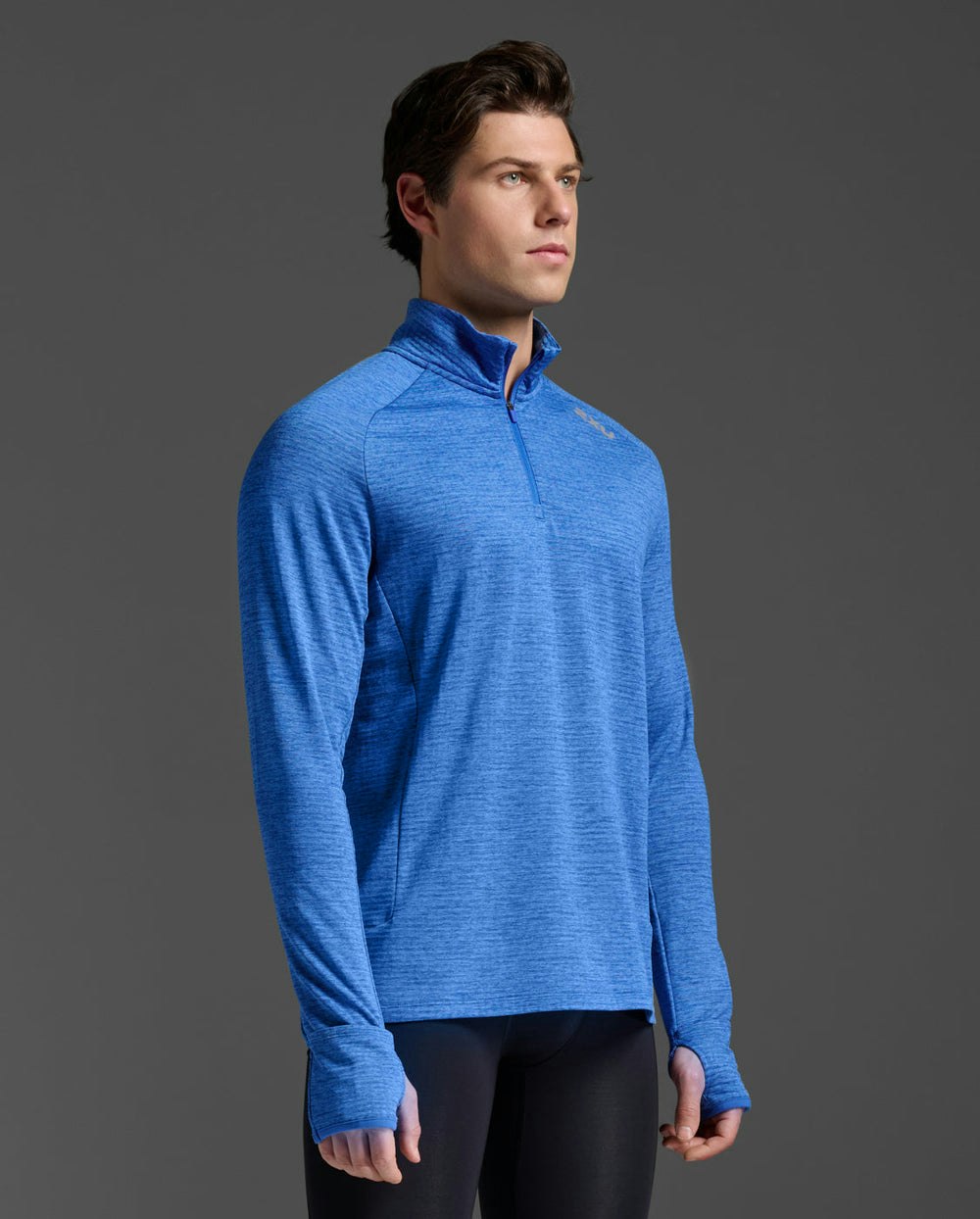 2XU Ignition 1/4 Zip (Herr) - Nebula/black Reflective