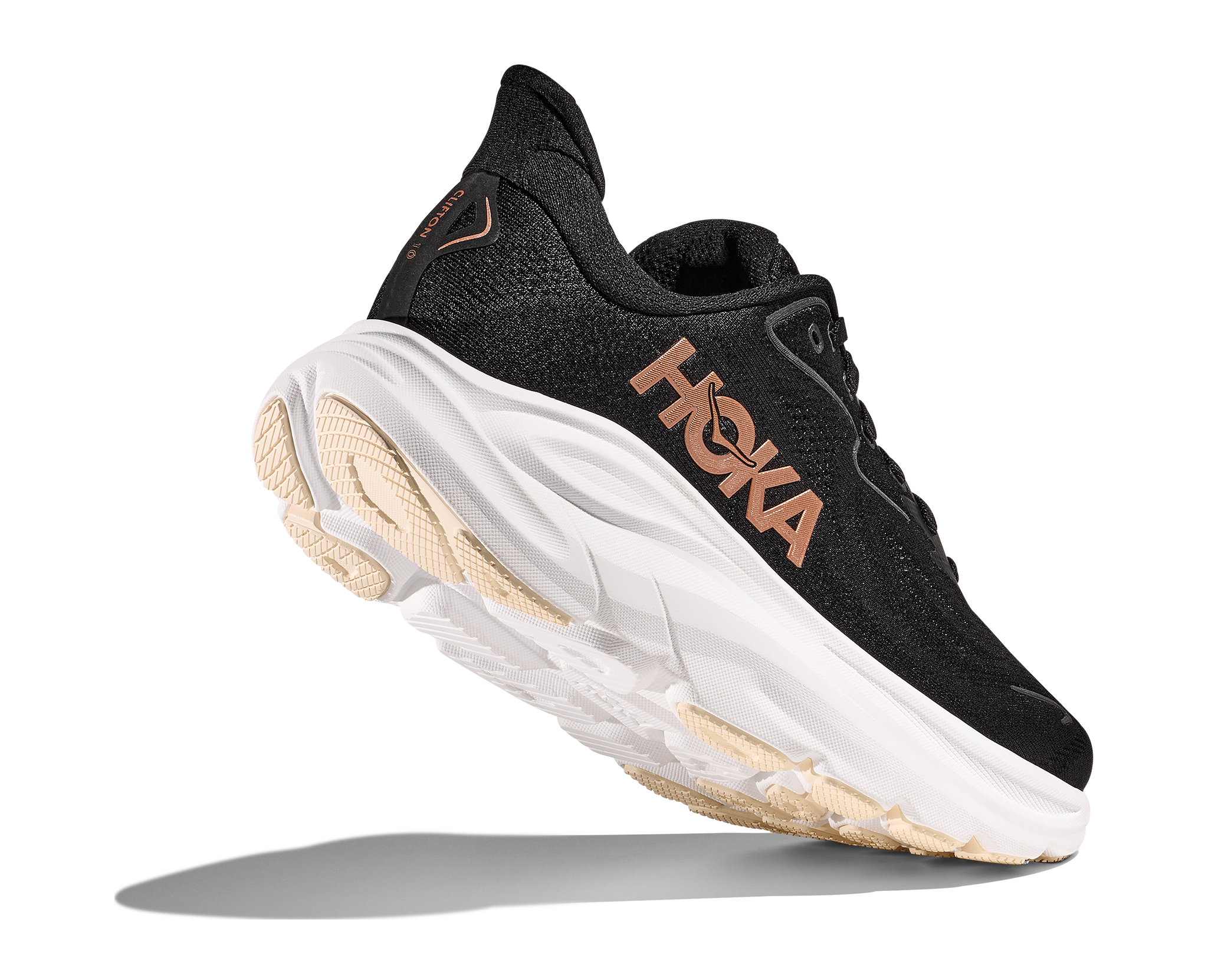 Hoka Clifton 10 (Dam) - Black / Rose Gold