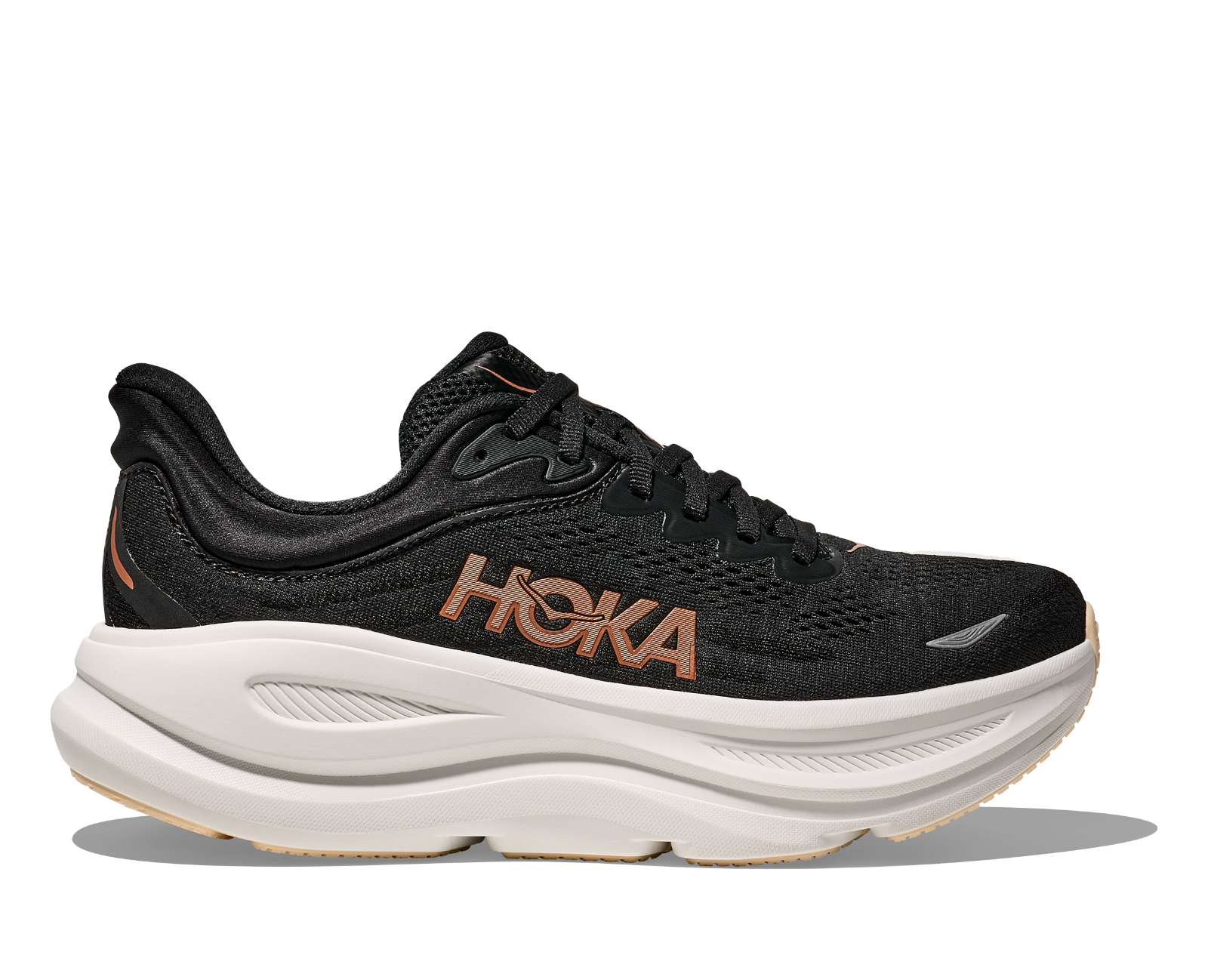 Hoka Bondi 9 (Dam) - Black/Rose Gold