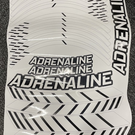 Fälgdekaler " Adrenaline "