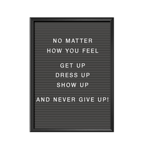 No matter how you feel