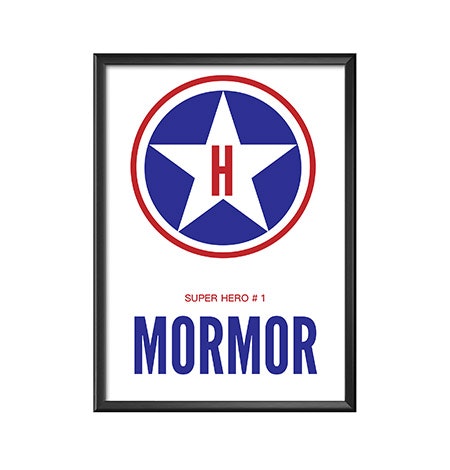 Super Hero affisch, print, poster till Mormor