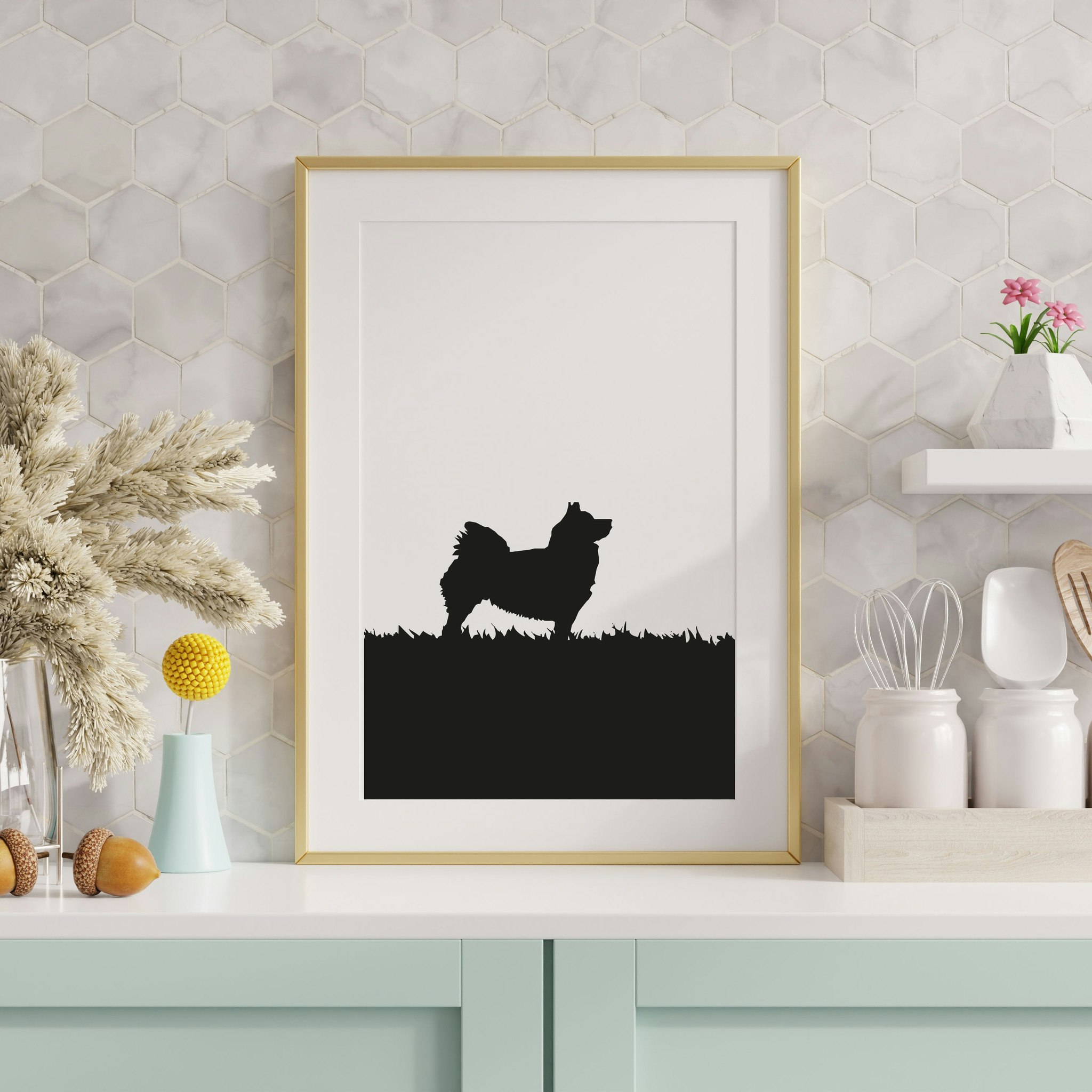 Samojed 30x40 cm