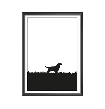 Field Spaniel poster 30x40 cm