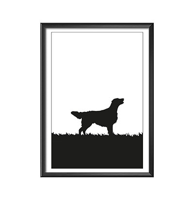 Flat Coated Retriever poster 30x40 cm