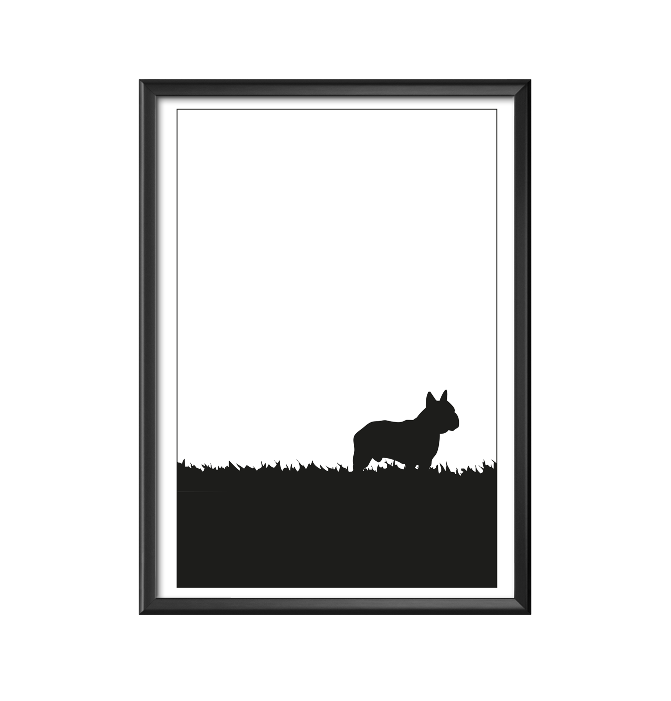 Fransk Bulldog "Fralla" poster 30x40 cm