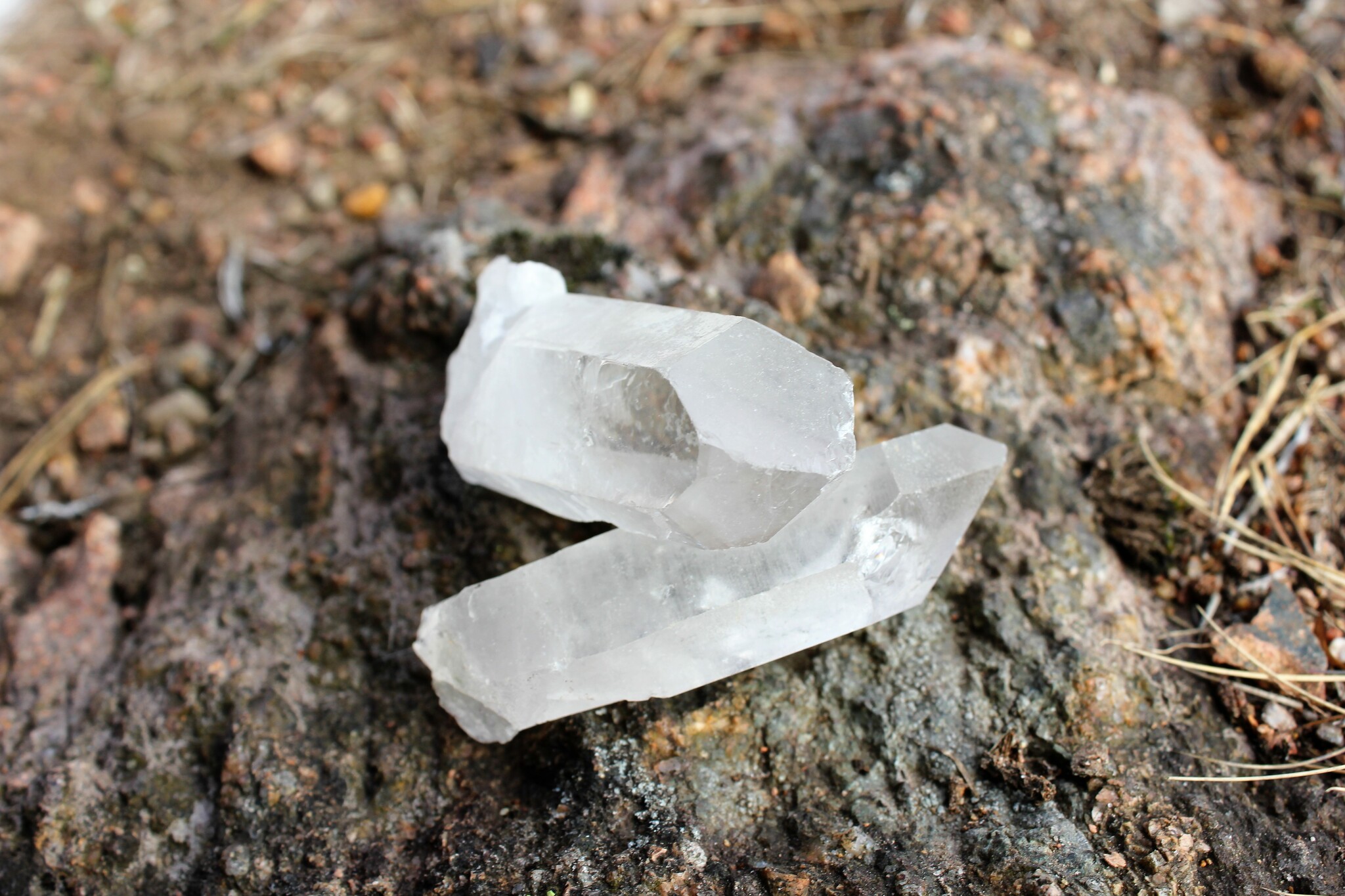 Nykelring Bergkristall Stav den läkande kraften
