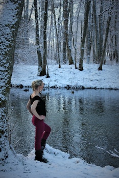 Djup Rosa Tights