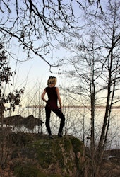 Djup rosa snyggt linne