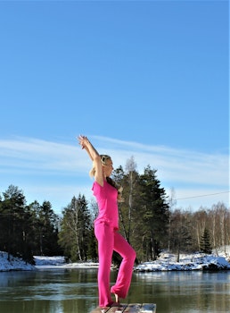 Rosa sköna byxor