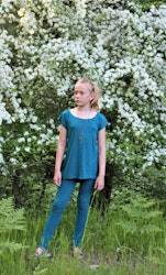Turkost tights och tröja set barn fr. 349kr
