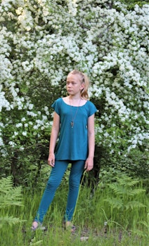 Turkost tights och tröja set barn fr. 349kr