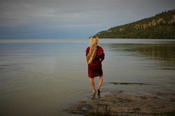 Röd kimono