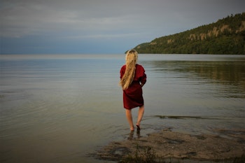 Röd kimono