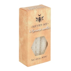 Vita "lycka" bivax Magic Spell Candles
