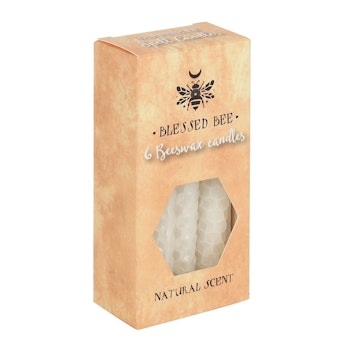 Vita "lycka" bivax Magic Spell Candles