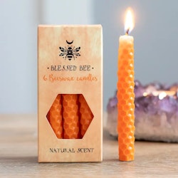 Orange "kraft" bivax Magic Spell Candles