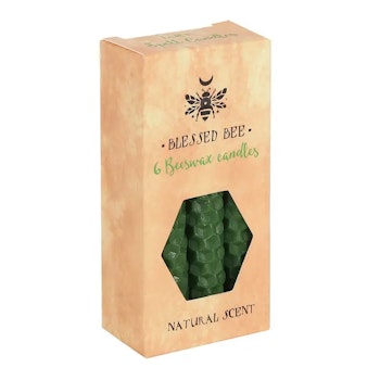Grön "överflöd" bivax Magic Spell Candles