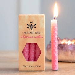 Rosa "självförtroende" bivax Magic Spell Candles