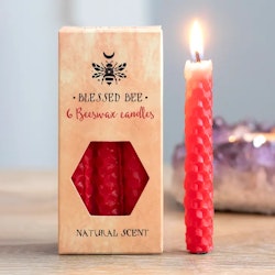 Röd "mod" bivax Magic Spell Candles