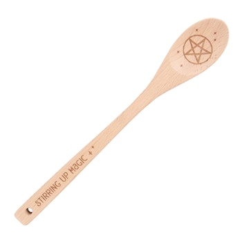 Magisk träpentagram slev