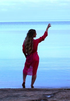 Rosa Strandkimono